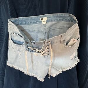 Billabong Lite Hearted Denim cutoff shorts